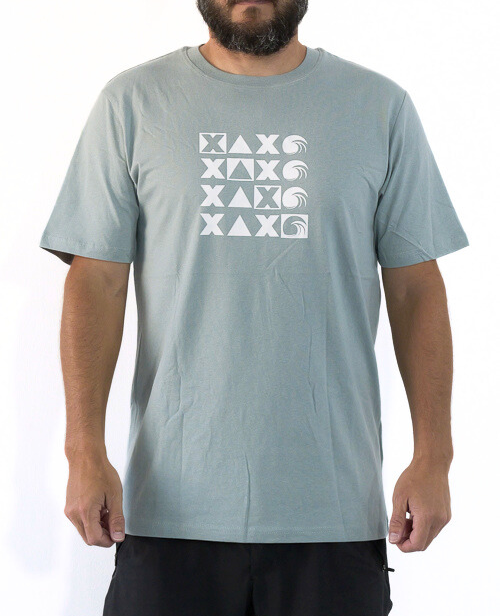 Camiseta XAXO WAVES "Cuatro en Raya" | Verde agua