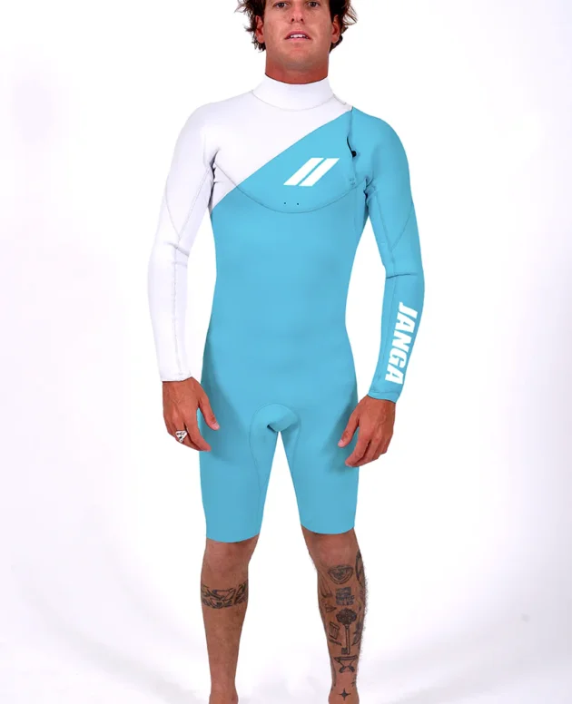 Neopreno JANGA Indigent 2 Long Sleeves 2mm | Azul - Blanco