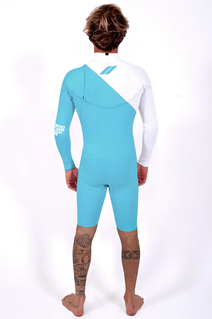 Neopreno JANGA Indigent 2 Long Sleeves 2mm | Azul - Blanco - Imagen 2