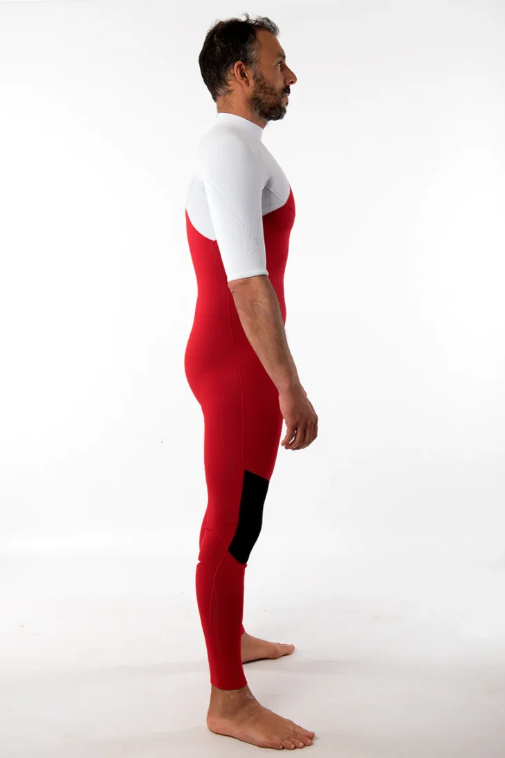 Neopreno JANGA Indigent 2 Short Sleeves 2mm | Rojo - Blanco - Imagen 5