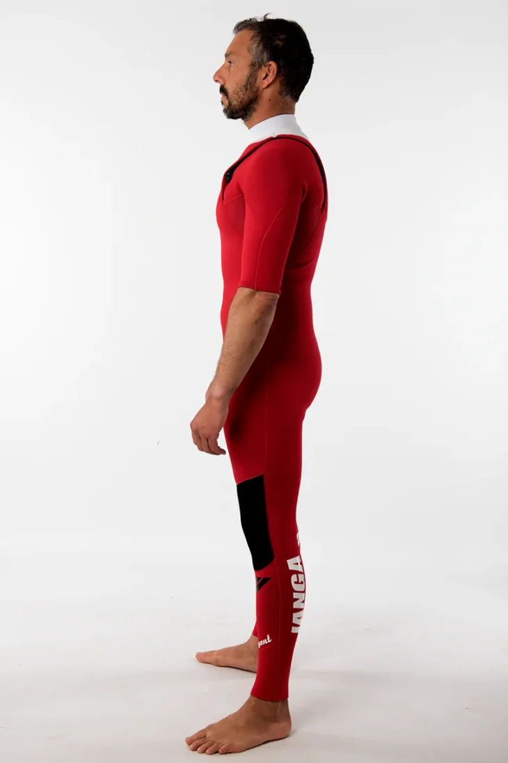 Neopreno JANGA Indigent 2 Short Sleeves 2mm | Rojo - Blanco - Imagen 6