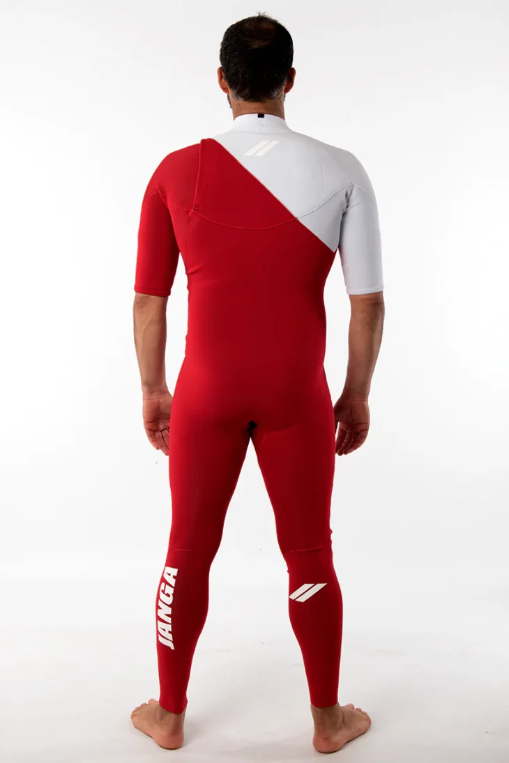 Neopreno JANGA Indigent 2 Short Sleeves 2mm | Rojo - Blanco - Imagen 7