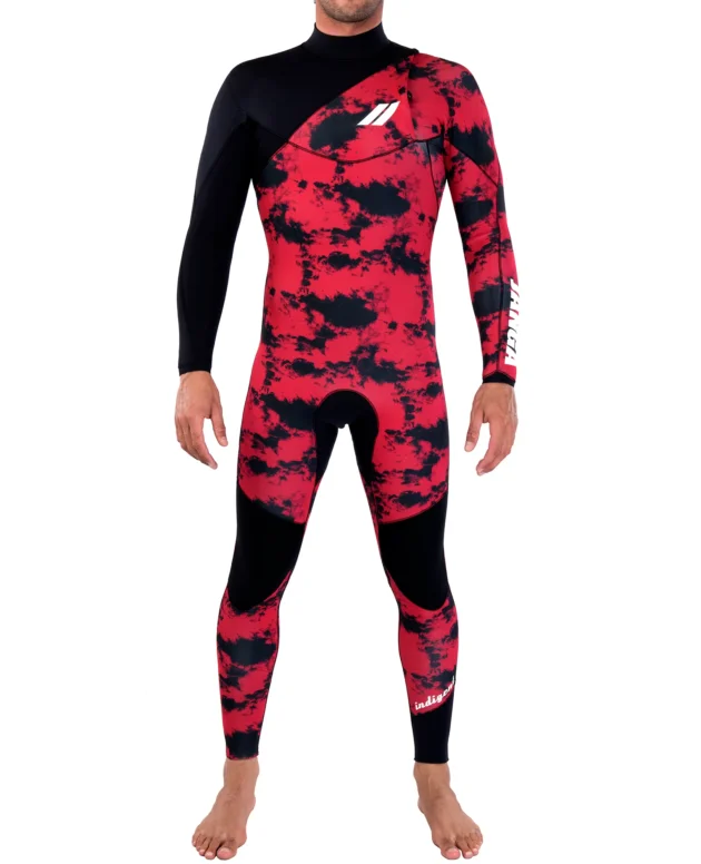 Neopreno JANGA Indigent 2 FullSuit 4/3mm | Rojo - Negro