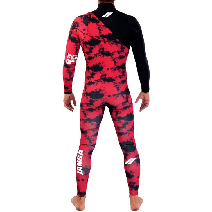 Neopreno JANGA Indigent 2 FullSuit 4/3mm | Rojo - Negro - Imagen 3
