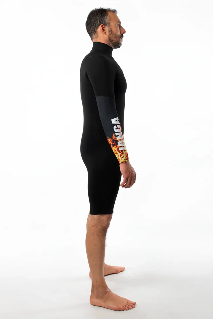 Neopreno JANGA The Chosen Long Sleeves 2mm | Negro -  Fuego - Imagen 4