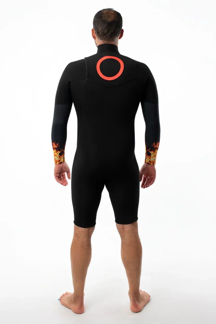 Neopreno JANGA The Chosen Long Sleeves 2mm | Negro -  Fuego - Imagen 2