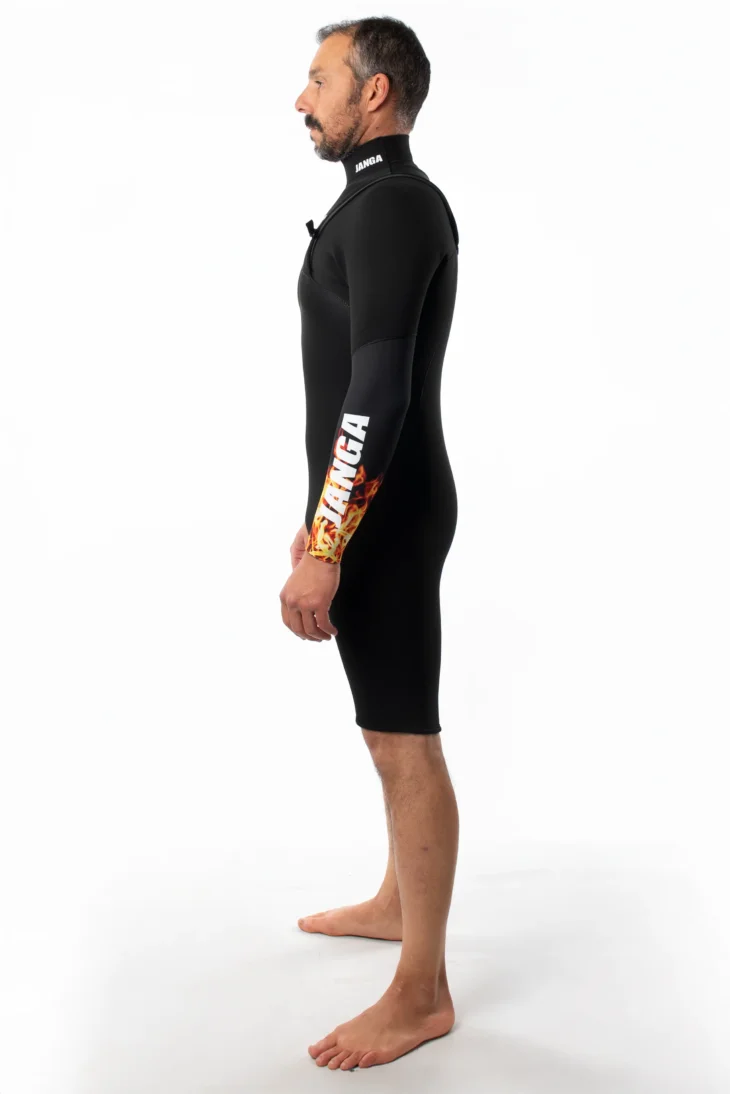 Neopreno JANGA The Chosen Long Sleeves 2mm | Negro -  Fuego - Imagen 3