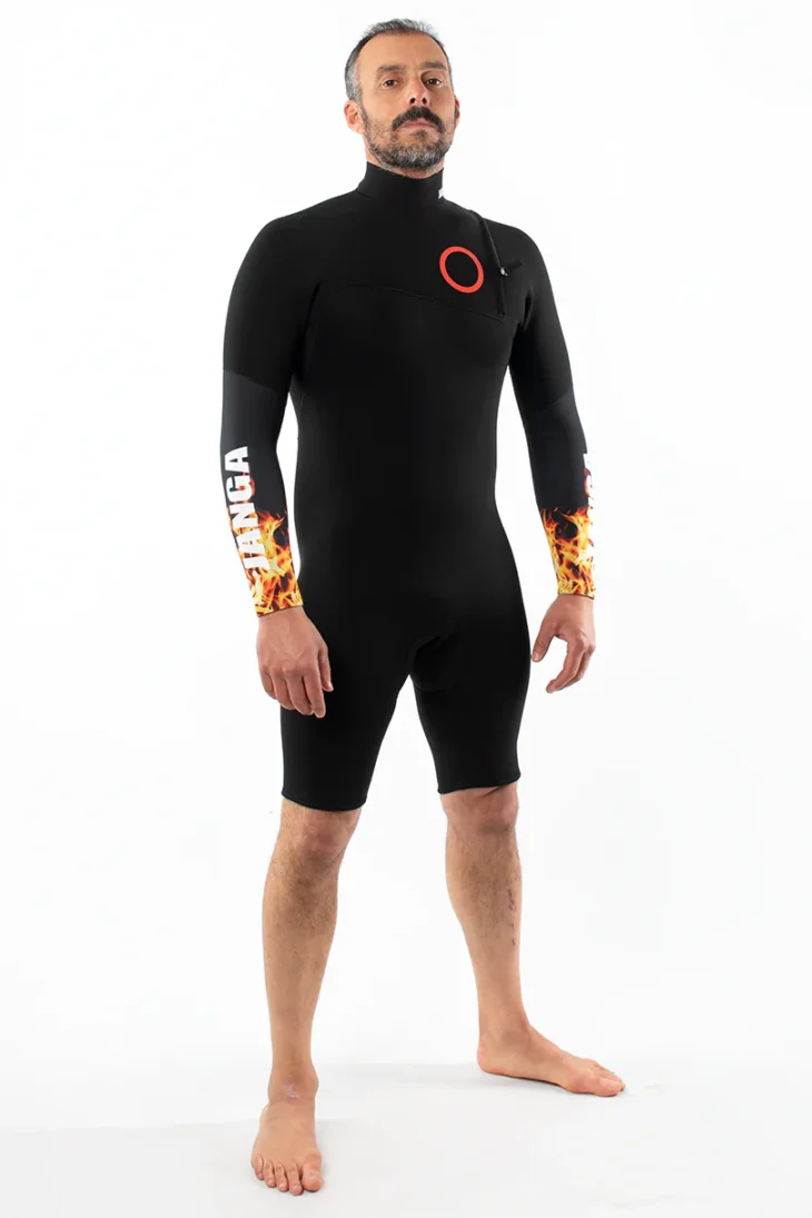 Neopreno JANGA The Chosen Long Sleeves 2mm | Negro -  Fuego - Imagen 5