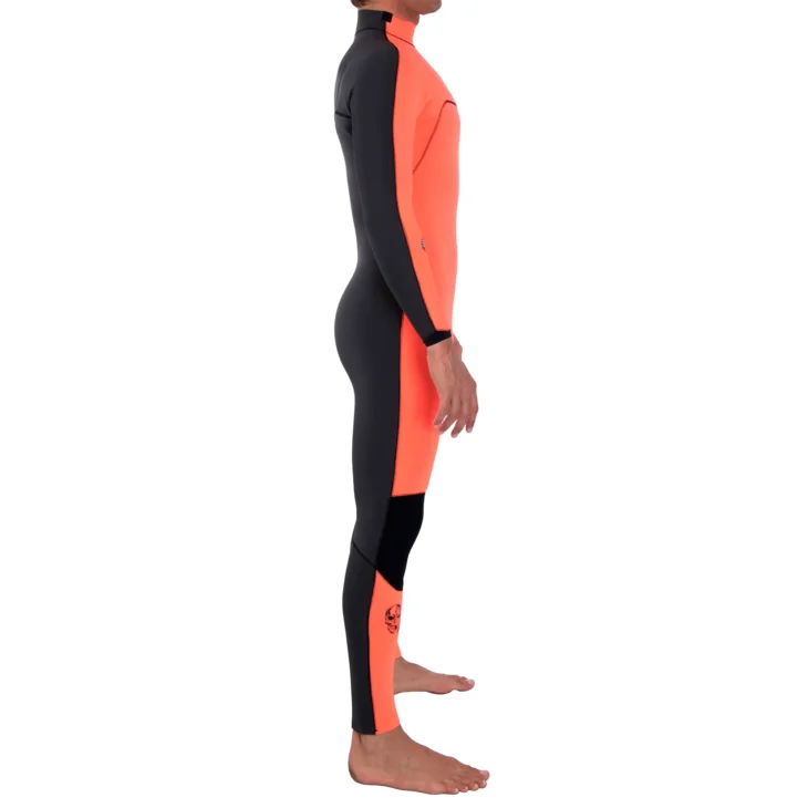 Neopreno JANGA Dark Half Full Suit 3/2mm | Naranja flúor - Negro - Imagen 3