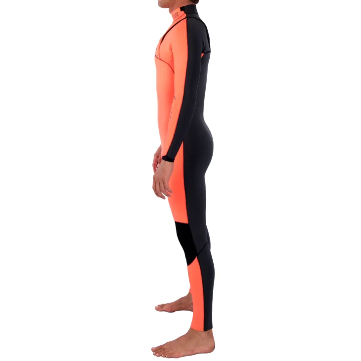 Neopreno JANGA Dark Half Full Suit 3/2mm | Naranja flúor - Negro - Imagen 4