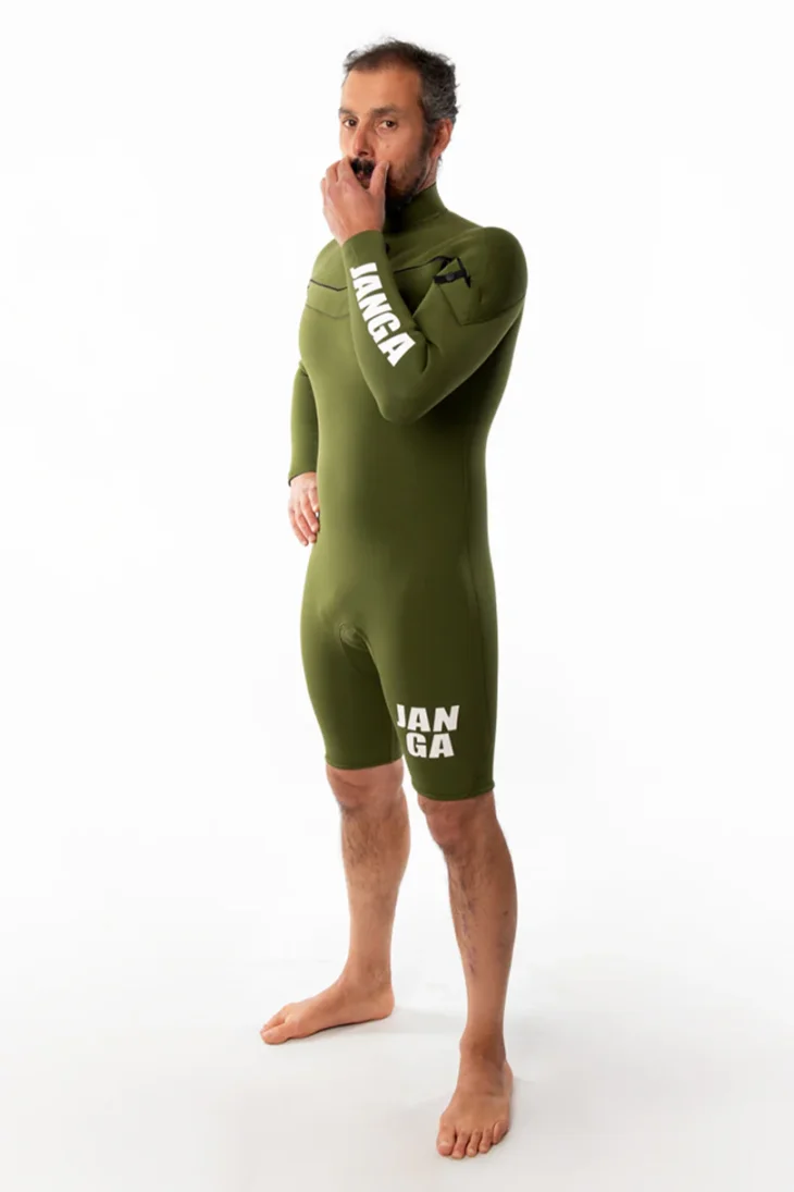 Neopreno JANGA X-ZIP Long Sleeves 2mm | Verde militar - Imagen 5