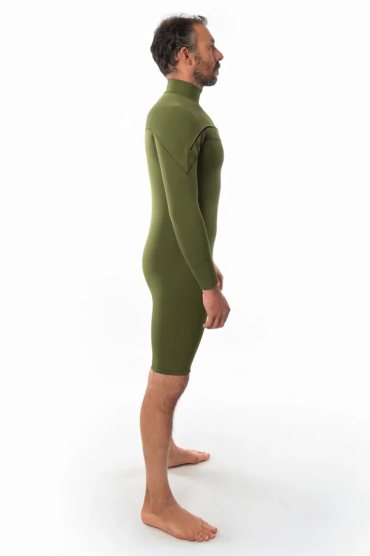 Neopreno JANGA X-ZIP Long Sleeves 2mm | Verde militar - Imagen 4