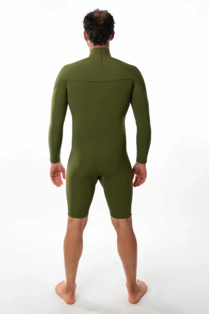 Neopreno JANGA X-ZIP Long Sleeves 2mm | Verde militar - Imagen 3