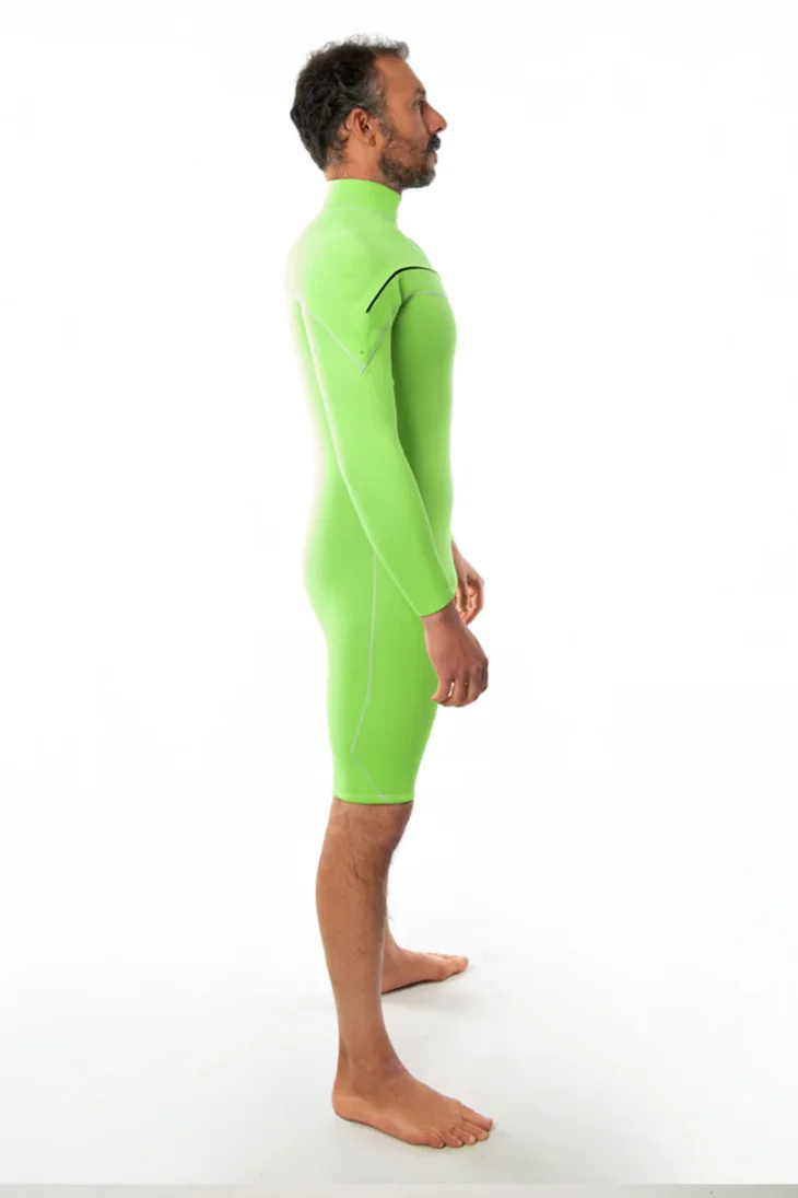 Neopreno JANGA X-ZIP Long Sleeves 2mm | Verde flúor - Imagen 5