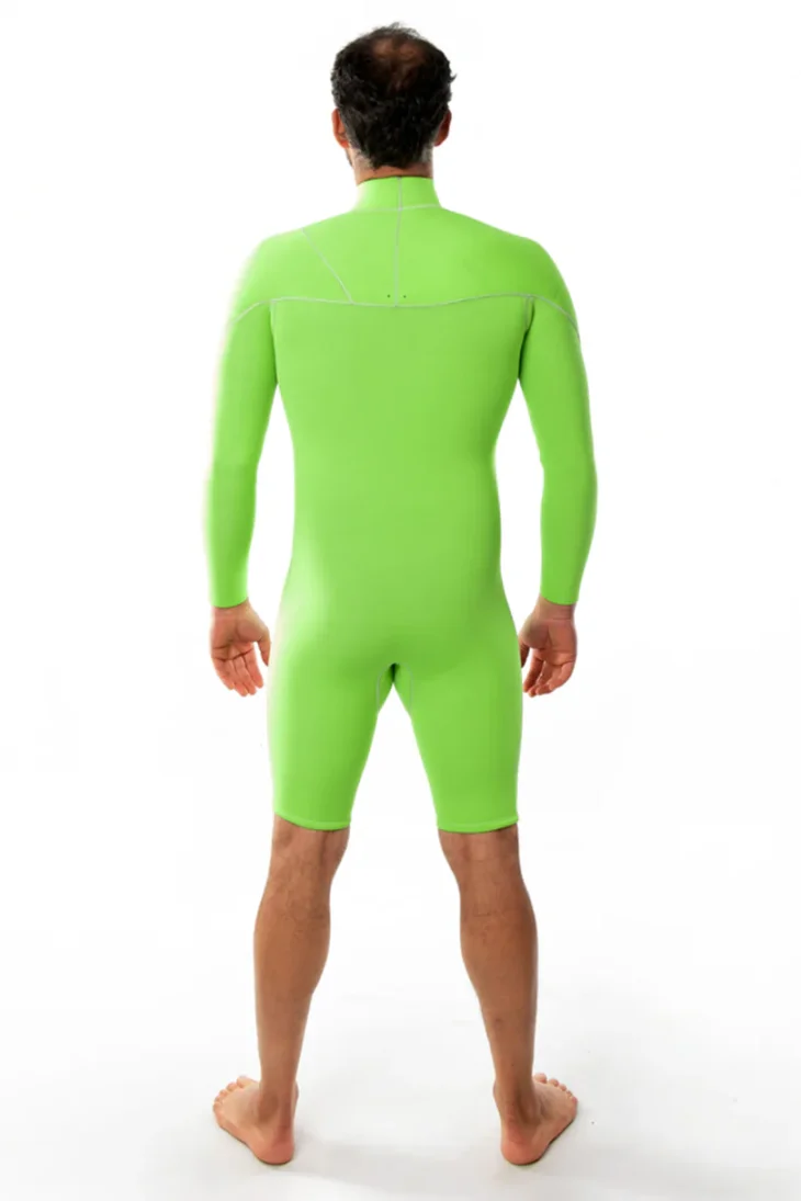 Neopreno JANGA X-ZIP Long Sleeves 2mm | Verde flúor - Imagen 3
