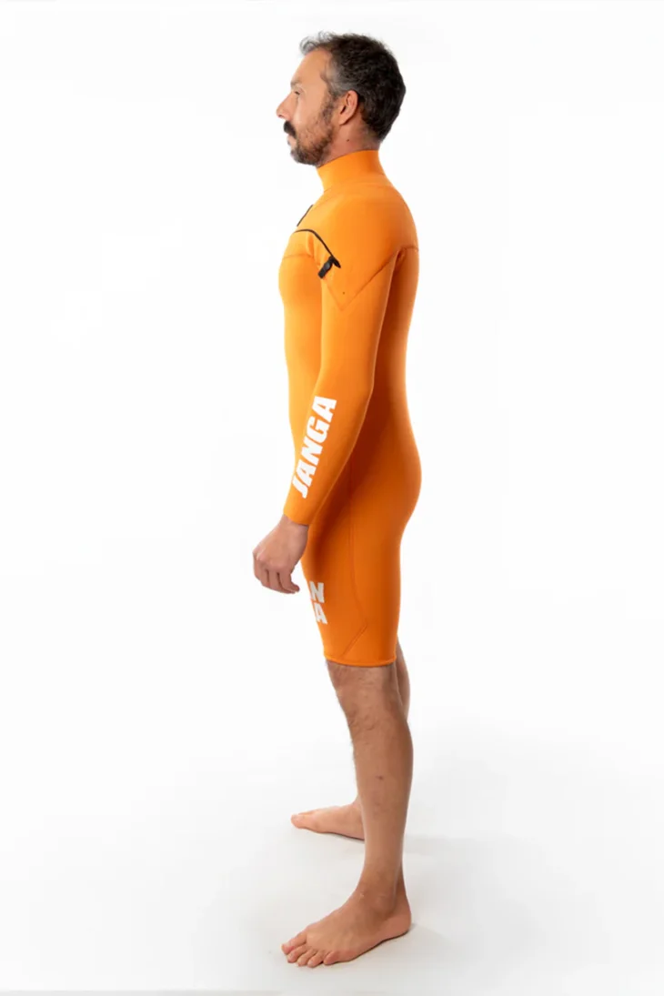 Neopreno JANGA X-ZIP Long Sleeves 2mm | Naranja - Imagen 4