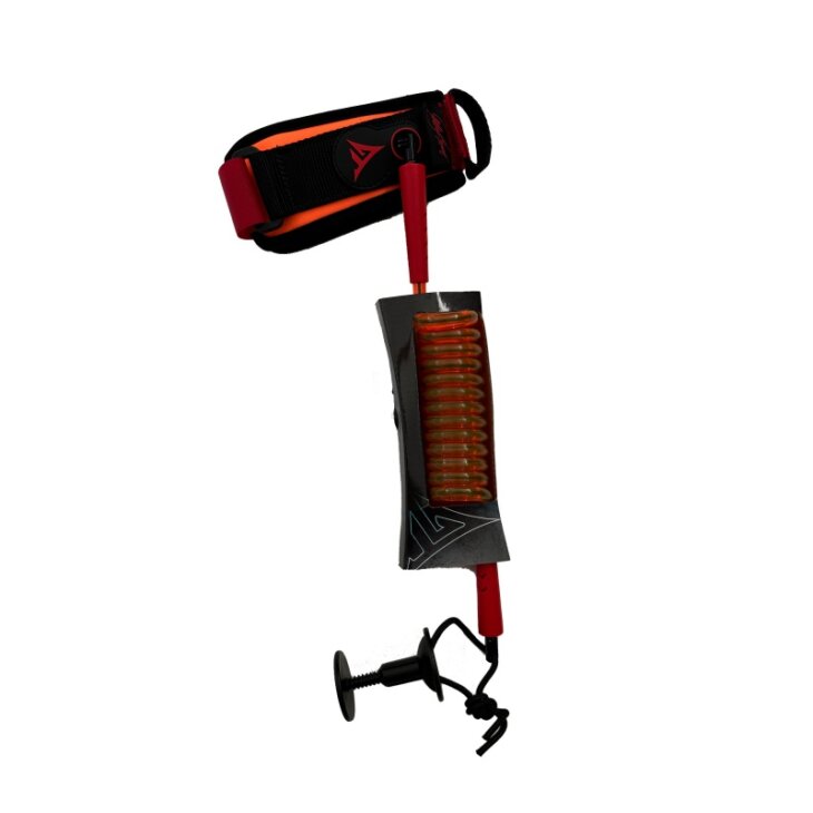 Amarradera GT Leashes Bicep 9mm | Naranja - Rojo
