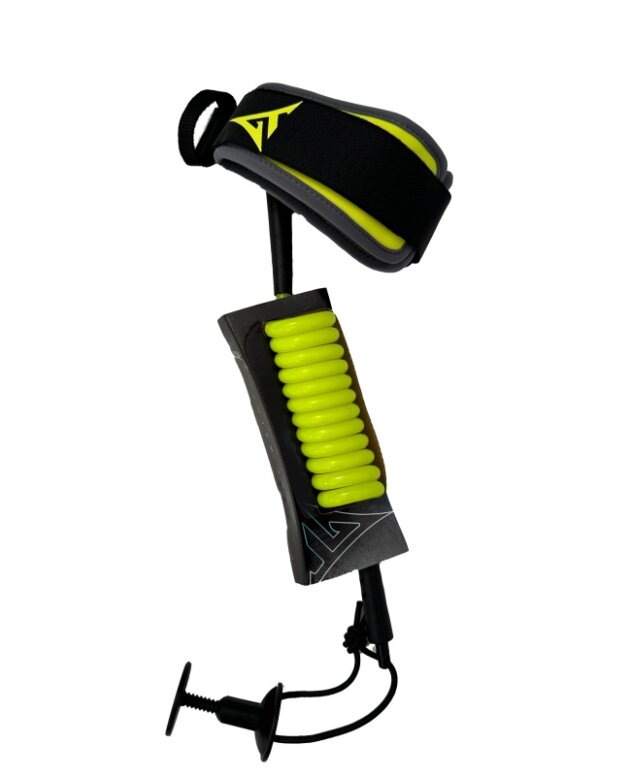 Amarradera GT Leashes Bicep 9mm | Amarillo flúor -  Gris