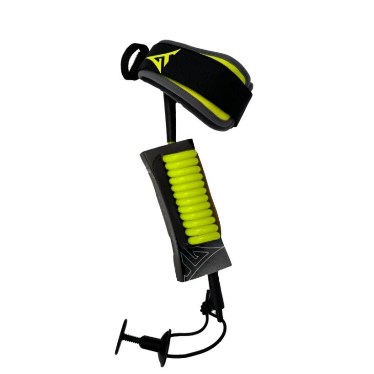 Amarradera GT Leashes Bicep 9mm | Amarillo flúor -  Gris