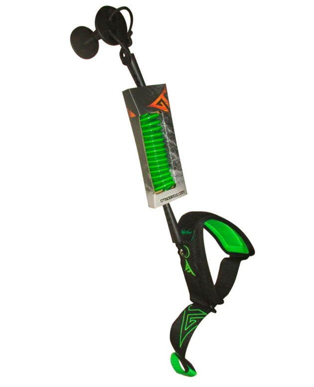 Amarradera GT Leashes Bicep 6mm | Verde neon -  Negro
