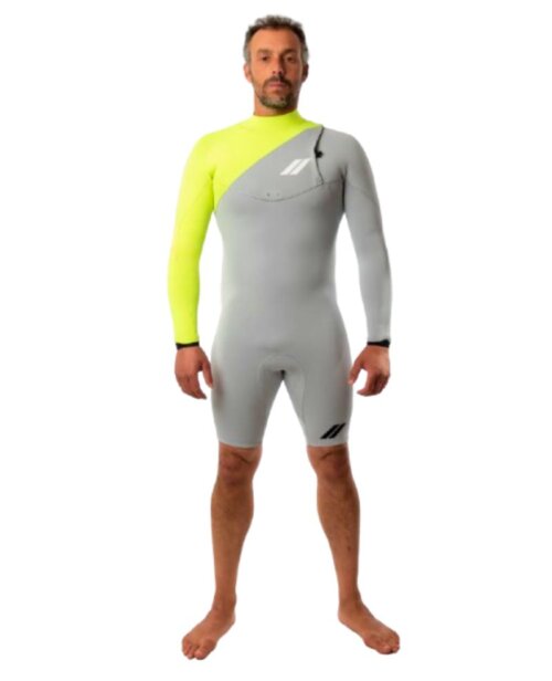 Neopreno JANGA Indigent 2 Long Sleeves 2mm | Verde - Gris