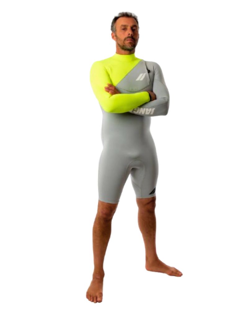 Neopreno JANGA Indigent 2 Long Sleeves 2mm | Verde - Gris - Imagen 5