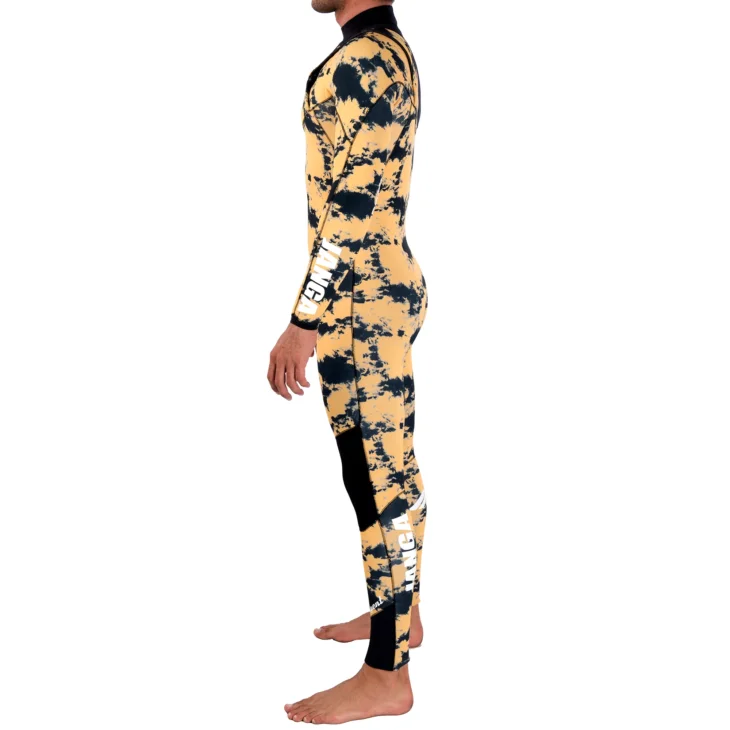 Neopreno JANGA Indigent 2 Full Suit 4/3mm | Amarillo - Negro - Imagen 3