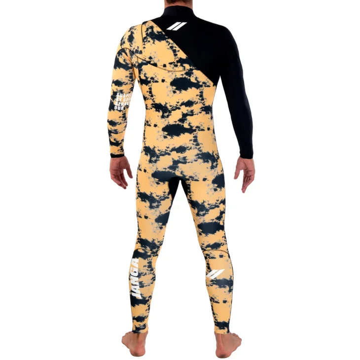 Neopreno JANGA Indigent 2 Full Suit 4/3mm | Amarillo - Negro - Imagen 4