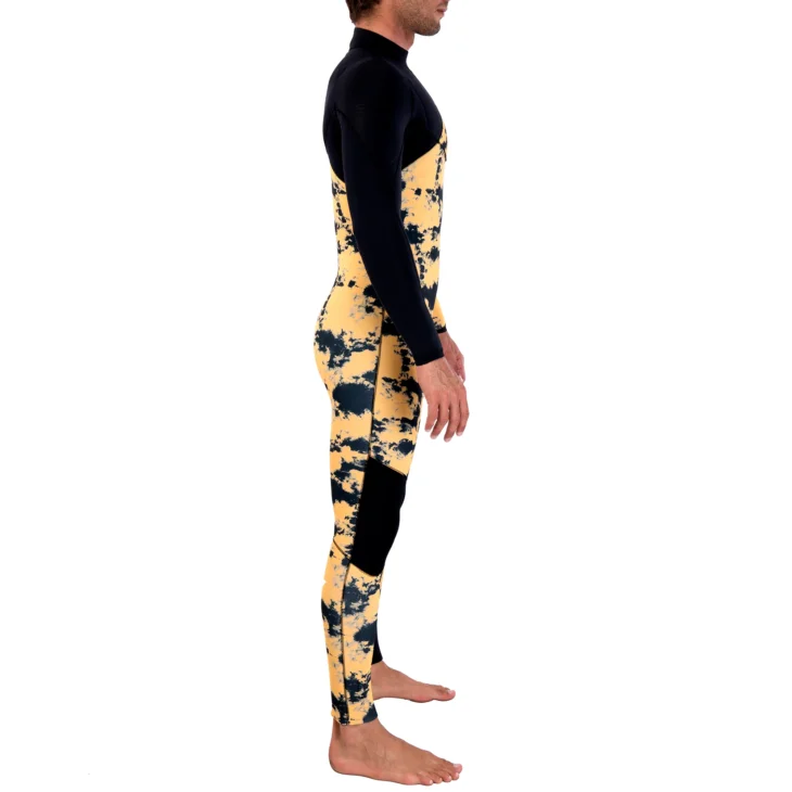 Neopreno JANGA Indigent 2 Full Suit 4/3mm | Amarillo - Negro - Imagen 5