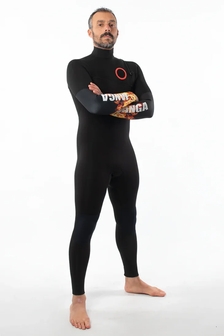 Neopreno JANGA The Chosen Full Suit 2mm | Negro -  Fuego - Imagen 2