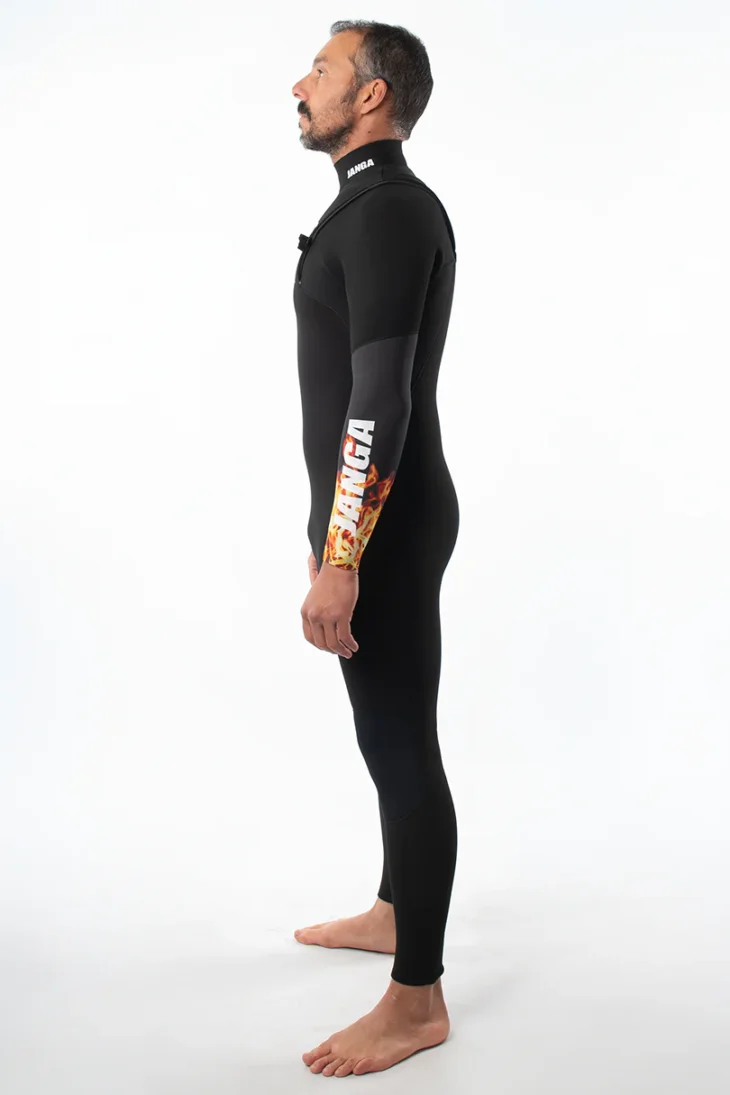 Neopreno JANGA The Chosen Full Suit 2mm | Negro -  Fuego - Imagen 3