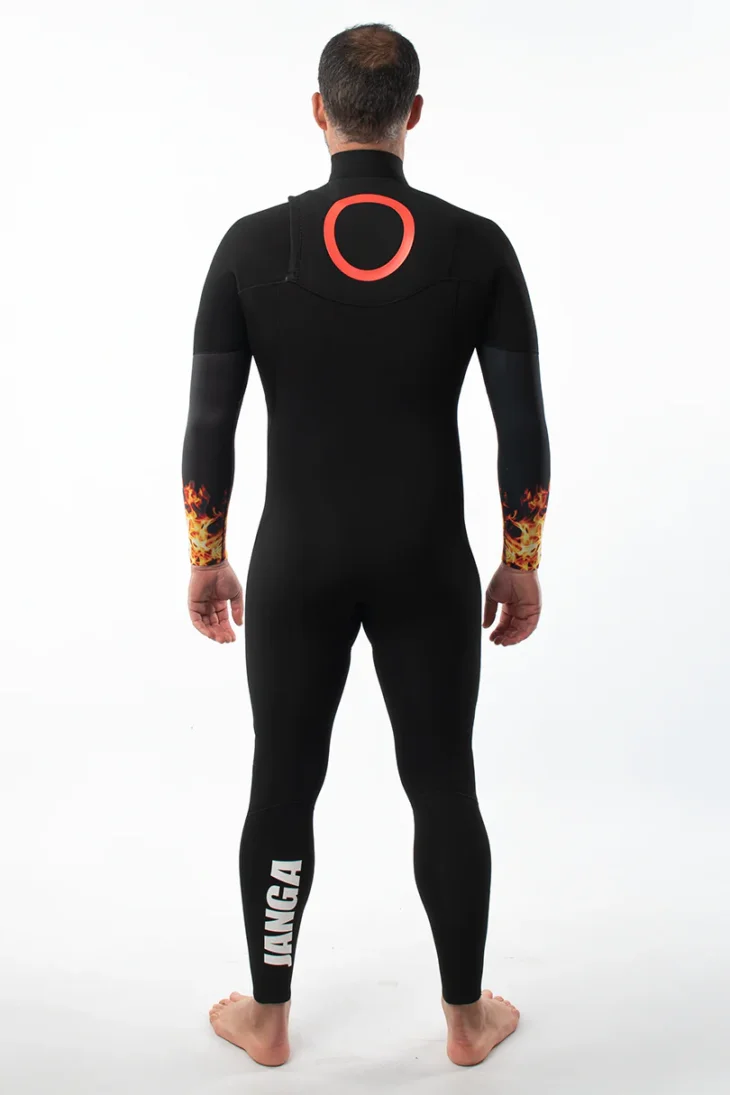 Neopreno JANGA The Chosen Full Suit 2mm | Negro -  Fuego - Imagen 4