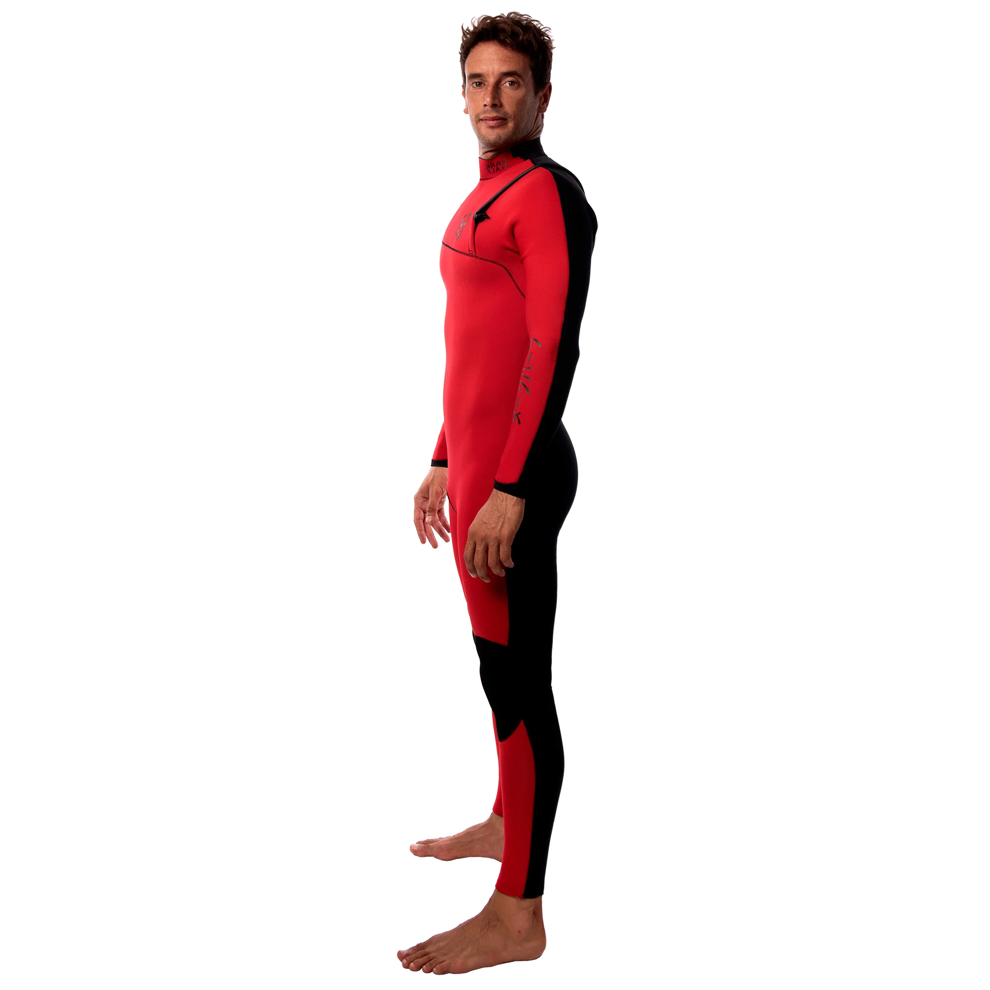Neopreno JANGA Dark Half Full Suit 4/3mm | Rojo - Negro - Imagen 3