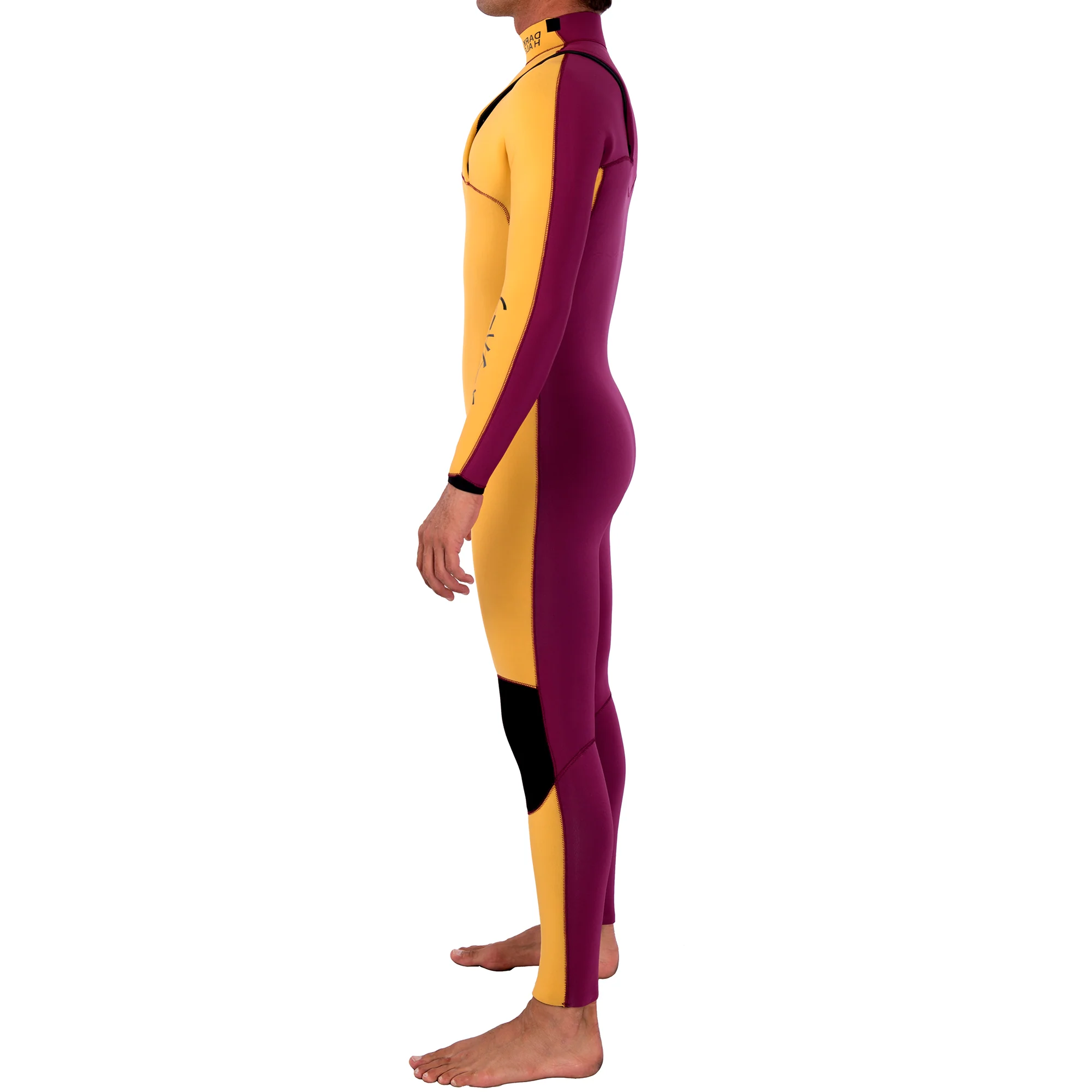Neopreno JANGA Dark Half Full Suit 4/3mm | Amarillo - Granate - Imagen 3