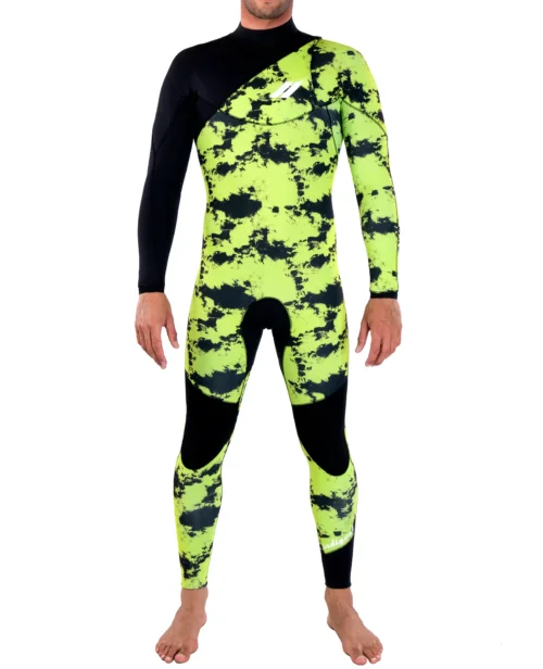 Neopreno JANGA Indigent 2 Full Suit 4/3mm | Verde - Negro
