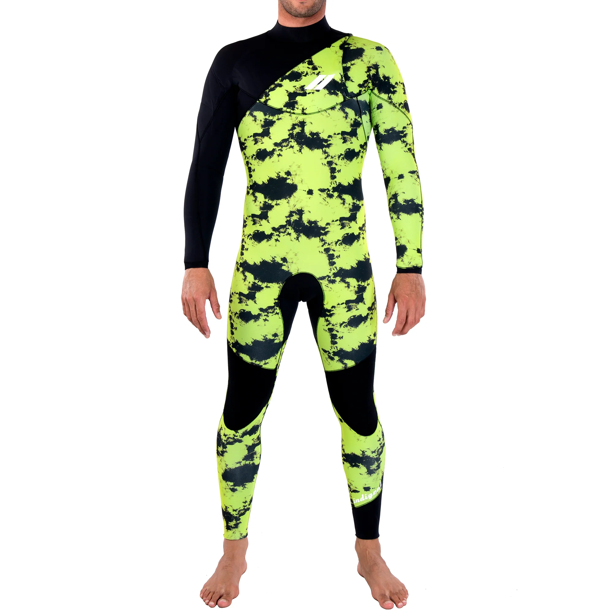 Neopreno JANGA Indigent 2 Full Suit 4/3mm | Verde - Negro